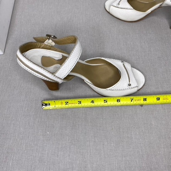 Chloe Prince white leather heeled sandals - Picture 12 of 12